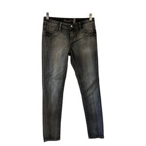 American Rag cie Faded Black Gray Super Skinny Stretch Denim Jeans Size 5-S